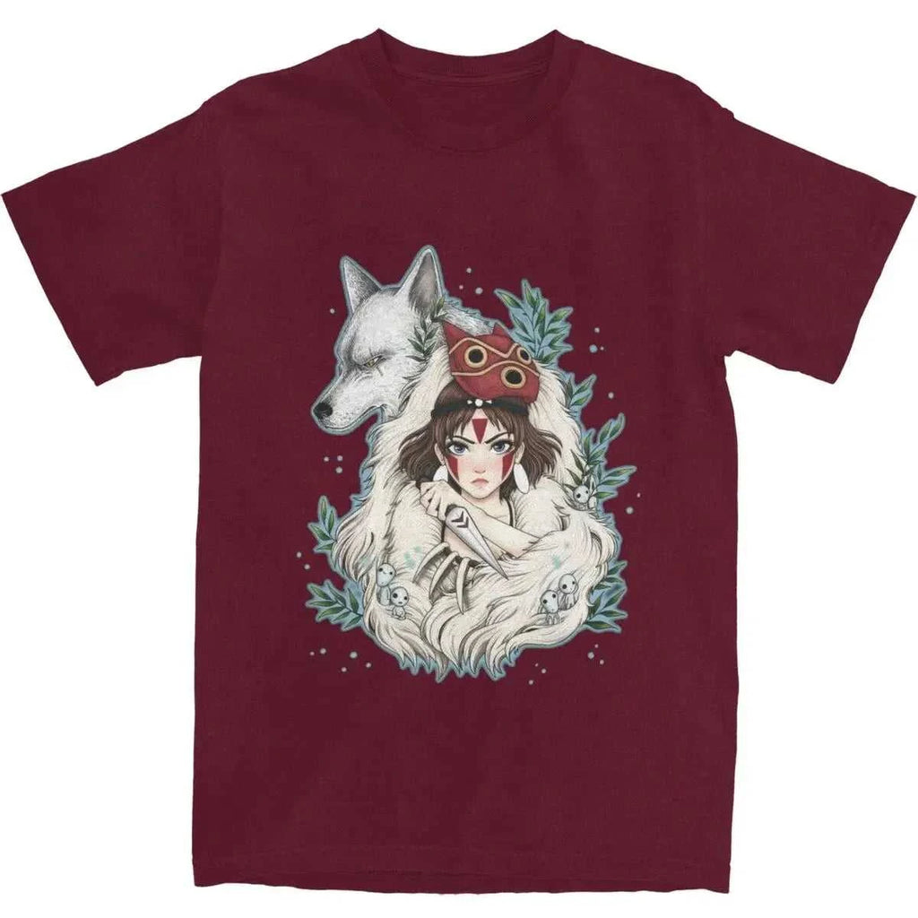 Graphic PrintedClothing Novelty Princess Mononokes Hime T-Shirts for Men Women Pure Cotton Kodama Tree Forest Spirit Tees Shirt The jack market .AU The jack market .AU Men Fashion $ 39 14:200002984;5:200000991