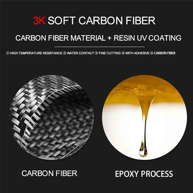 Carbon Fiber Material Black Stickers Cover Trim For Toyota Camry 2012 2013 2014 Car Interior Decorative Accessories