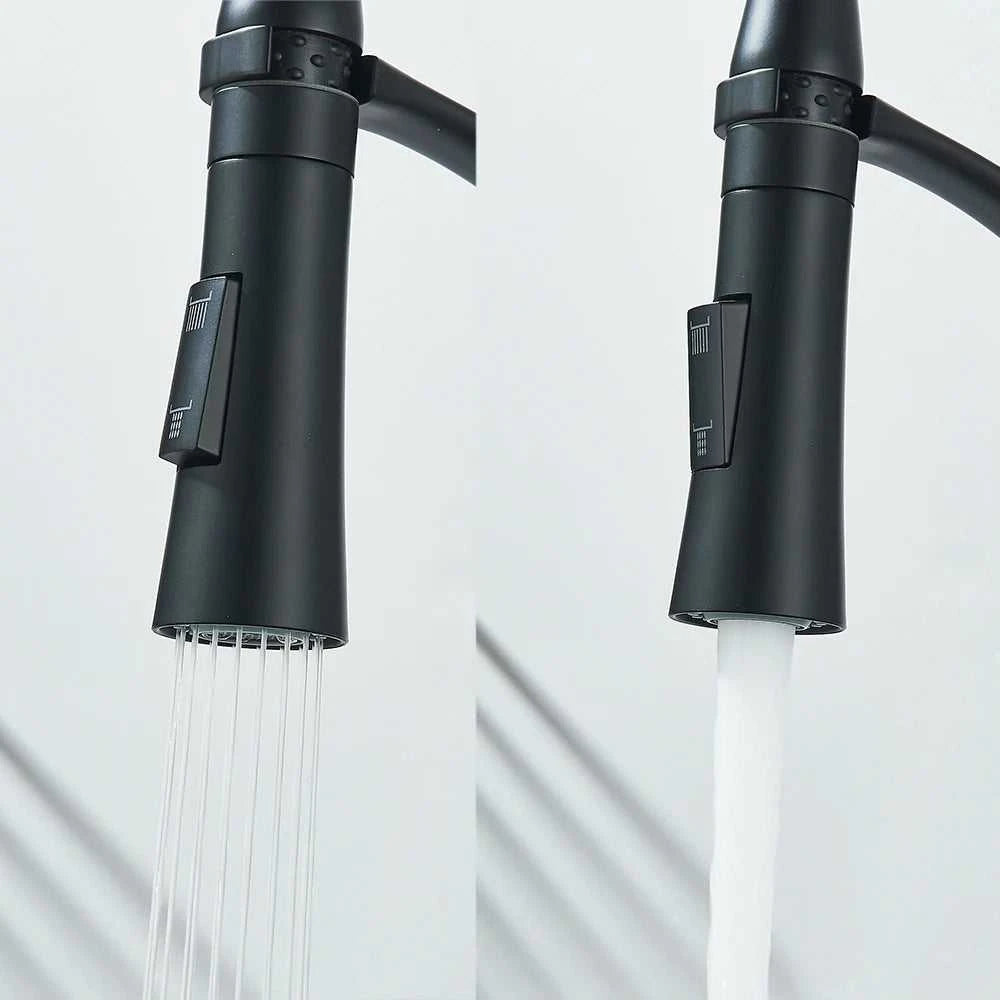 Black Rubber Kitchen Faucet Mixer Tap Rotation Pull Down Stream Sprayer Taps Hot Cold Water Tap One Handle Kitchen Tap The jack market .AU The jack market .AU Home $ 88 14:193#Matte Black;200007763:201336106