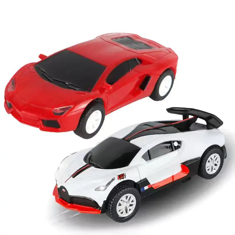 1:64 Slot Car Electric Race Track Set – 2-Pack Circuit Railway Toy