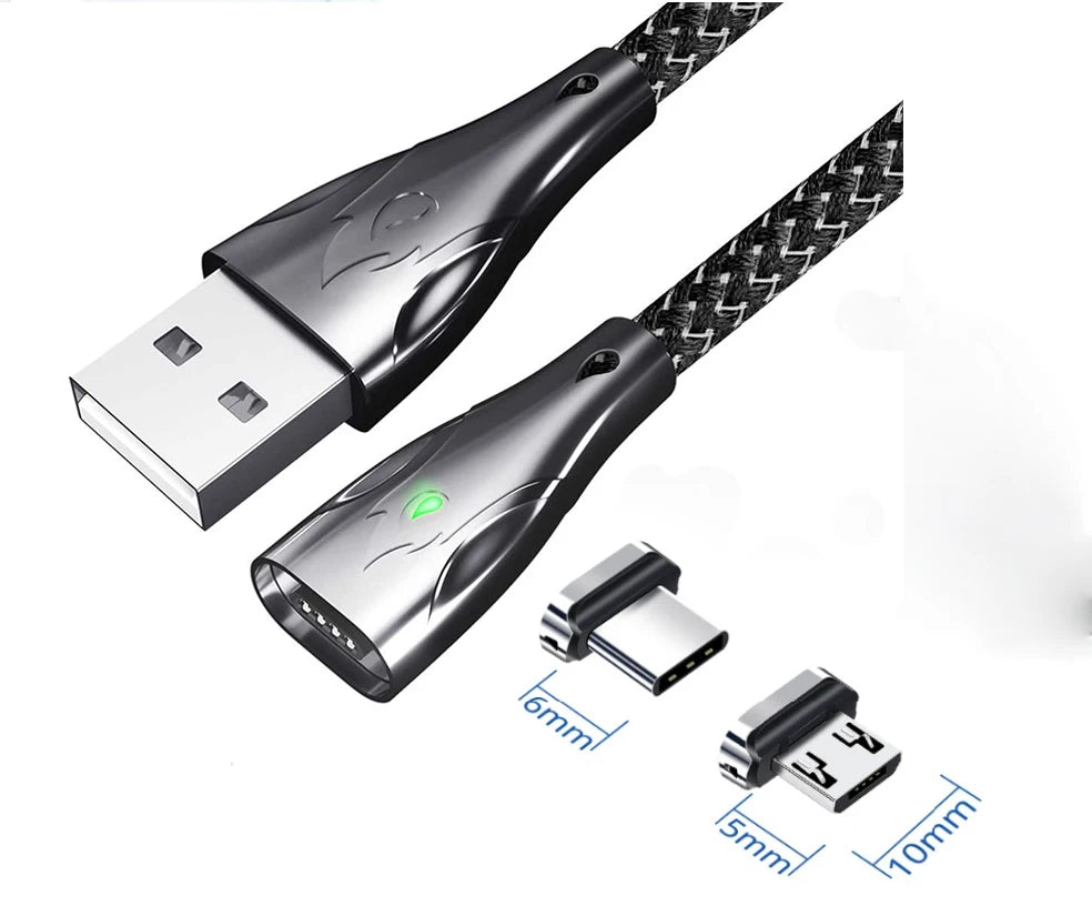 Fonken Magnetic Tip Adapters for Redmi Note 12 Turbo - 10/20Pcs Type-C & Micro USB Plug for Effortless Charging