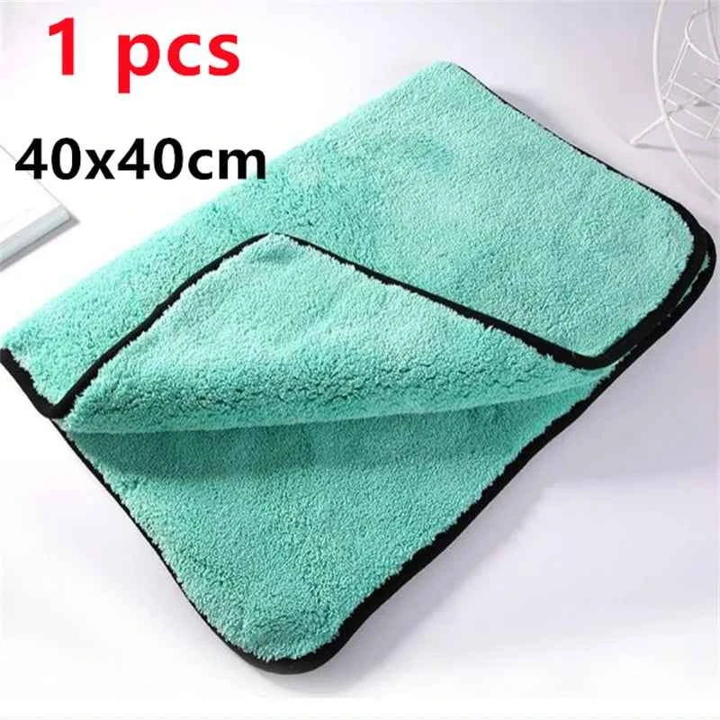 Portable 1200GSM Super Soft Premium Microfiber Drying Cltoth Ultra Absorbancy Aqua Deluxe Car Wash Towel 40x40cm