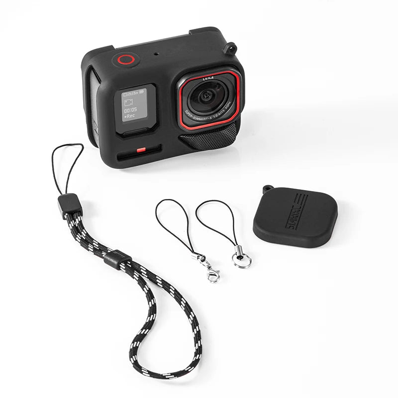 STARTRC Storage Shoulder Bag Case for Insta360 ACE Pro 2 Camera Accessories Waterproof PU Case Silicone Body Cover Glass films