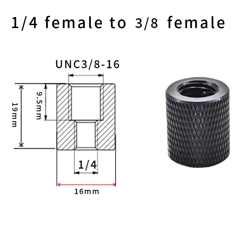 2/4PCS 1/4-20UNC 3/8-16 M5 M6 M8 M10 Conversion Nut Projector Bracket Adapter Ball head Camera Tripod Photography screw