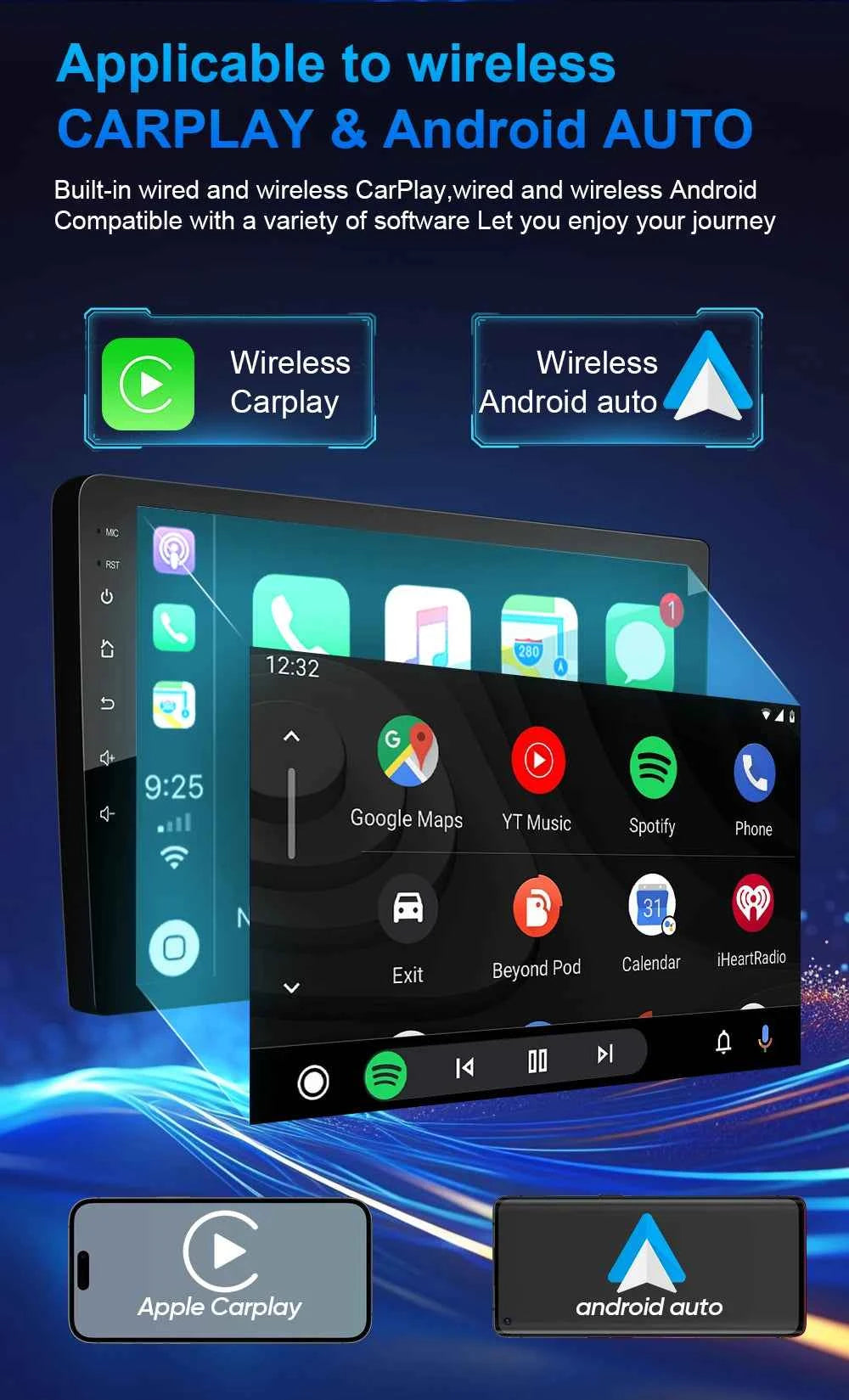 For Ford Mustang V S-197 2009 - 2014 5G WIFI Car screen Android Auto Radio Carplay Navigation Multimedia Stereo Player 8Core DVD