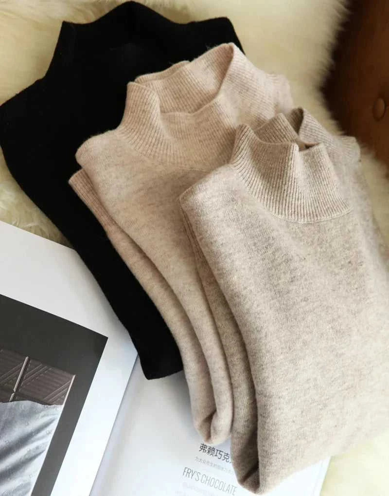 Autumn Winter chic Bottom Sweaters Women Fashion Turtleneck Pullover Slim Long Sleeve Knitted Jumpers Soft Warm Pull Femme Top The jack market .AU The jack market .AU $ 60 14:173#blue;5:200003528