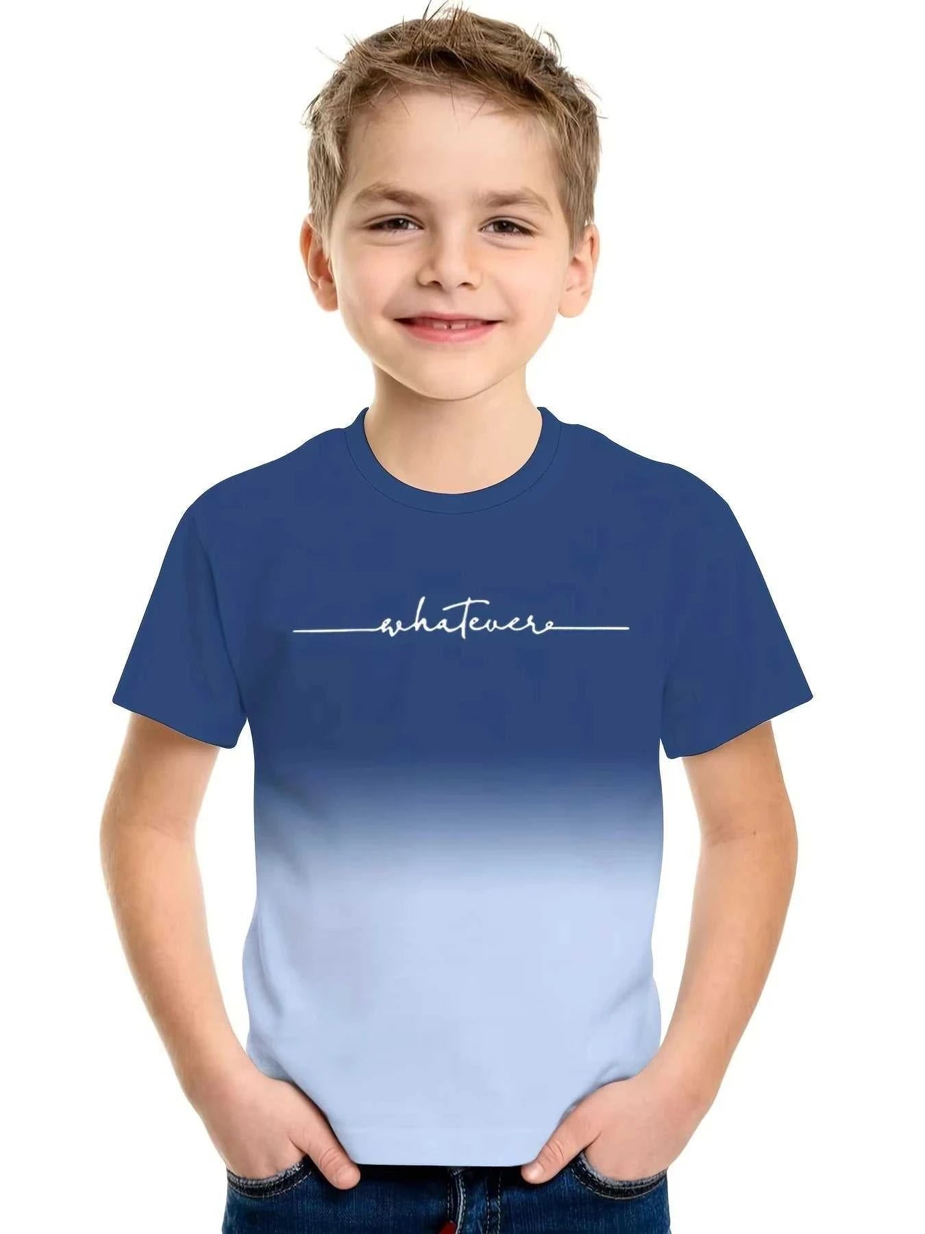 Children's Clothing Boys T-Shirt 2-10y Short Sleeved Children's T-Shirt 3D Letter Printing Casual Round Neck Summer Kids Clothes The jack market .AU The jack market .AU Mum & Kids: Essential Products for Every Family $ 24 14:193#TXS00UHU;200000463:200004191#140