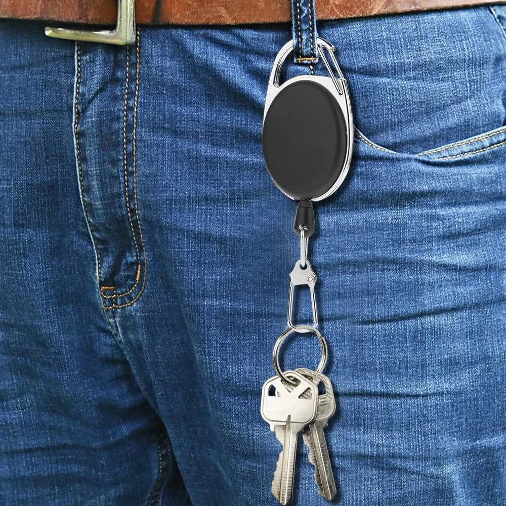 Multicolor Anti-Theft Keychains Unisex Anti Lost Retractable Elastic Rope Keyrings With Carabiner Reel Clip For ID Name Card Key The jack market .AU The jack market .AU Jewellery & Chains $ 47 14:771#O