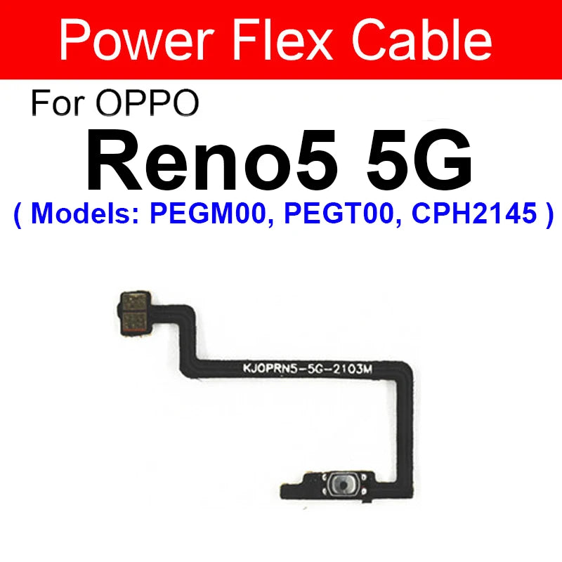 OPPO Power Volume Flex Cable - Durable Replacement for Reno 5, 6, Pro Plus, 6 Lite, 4G & 5G