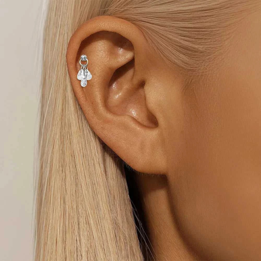 AIDE 925 Sterling Silver 1Pc Mini Shiny Heart/WaterDrop For Women Cartilage Piercing Earring INS Classic Pendant Tassel Gifts The jack market .AU The jack market .AU Jewellery & Chains $ 54 200000226:200006154#26;200001034:361180#1 piece