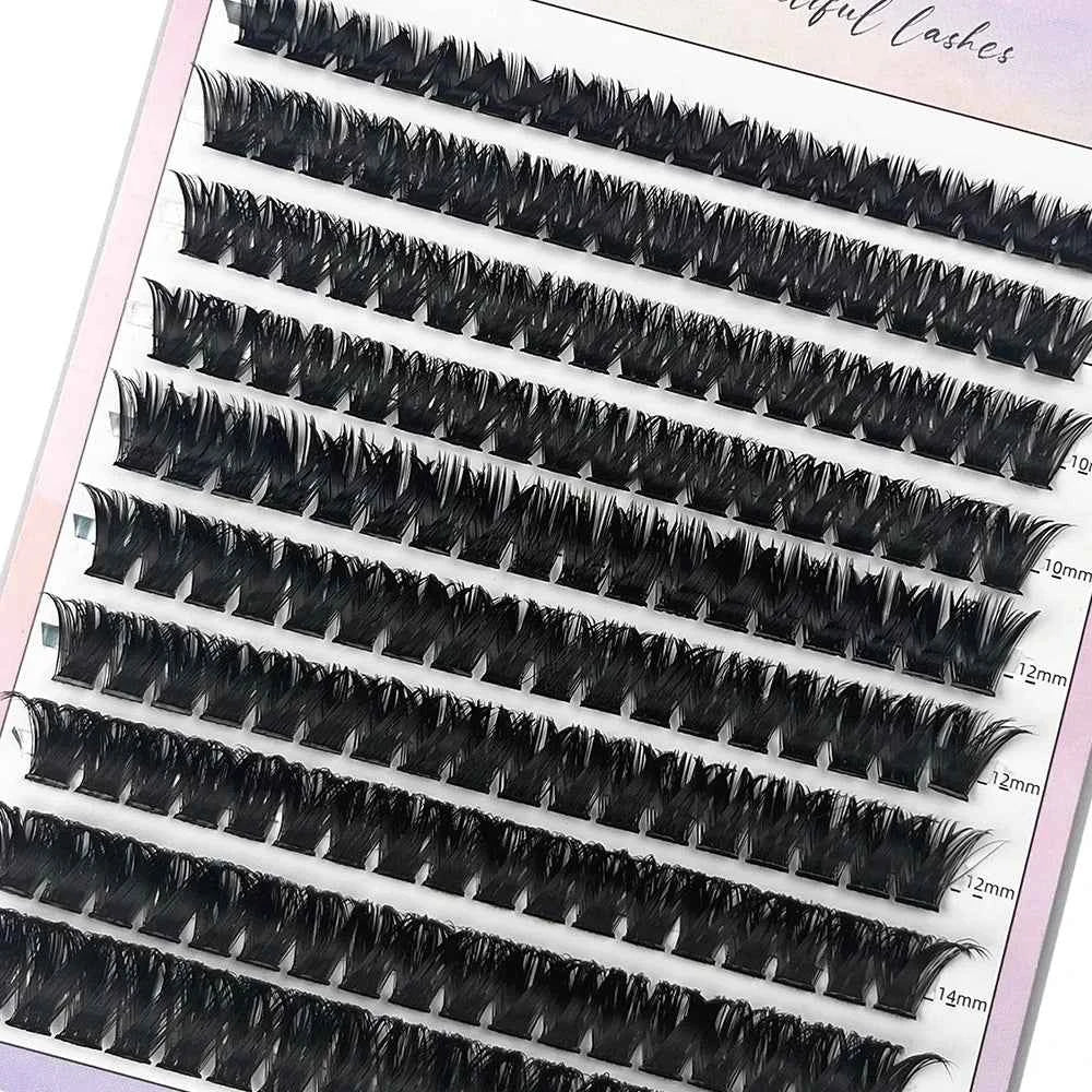 Mink False Eyelashes by [Brand Name] - 3D Volume Cluster Lashes, 30D-80D, Natural Look, Perfect for Stunning Makeup