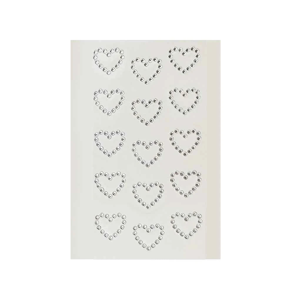 GlamSpark 3D Waterproof Rhinestone Face Jewelry Stickers - Self-Adhesive Pearl Eye Makeup Decor