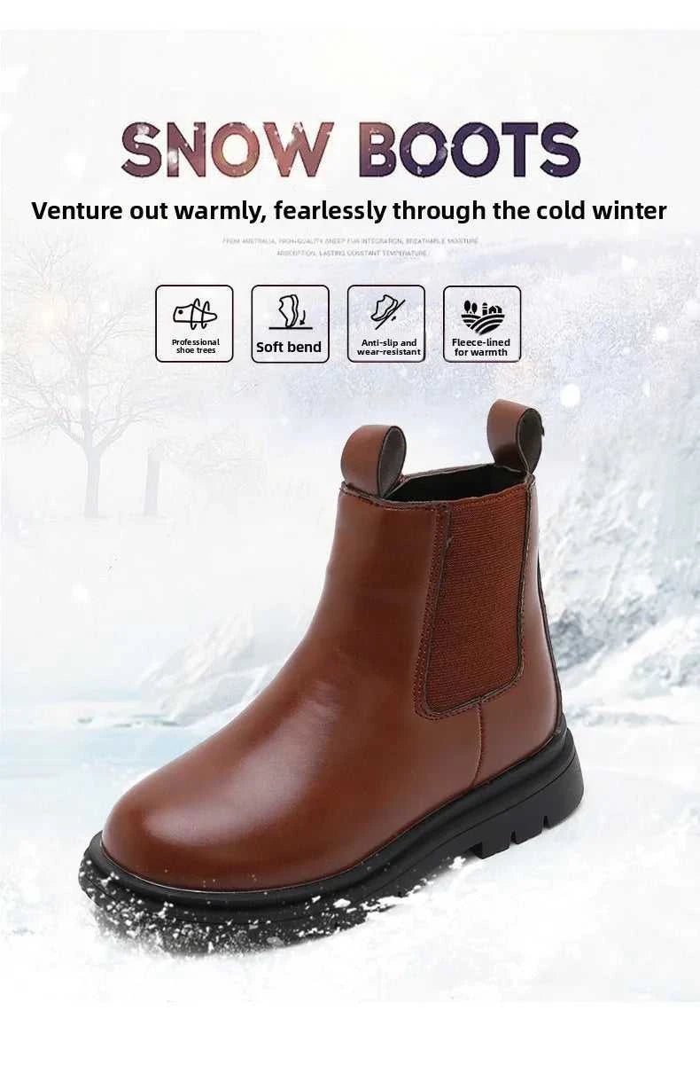 Size 27-37 Kids PU Leather Boot Warm Autumn Winter Children's Shoes Princess Girls Anti Slip Foot Warmer Snow Boots The jack market .AU The jack market .AU Mum & Kids: Essential Products for Every Family $ 43 14:365458#D-12Brown;200000124:150#27
