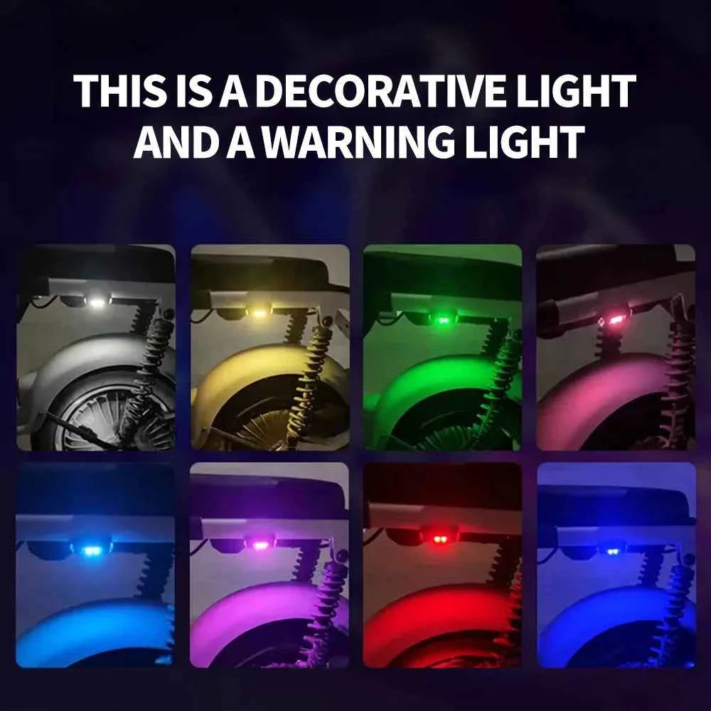 Motorcycle Lights Drone Strobe Light USB LED Anti-Collision Bike Aircraft Night Flying Mini Flashing Warning Signal Light