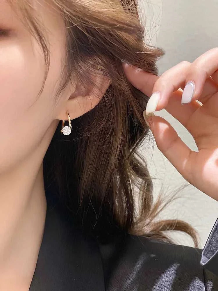 925 Sterling Silver Zircon Hoop Earrings Simple Temperament Exquisite Hot Semale Sexy Jewelry Gift The jack market .AU The jack market .AU Jewellery & Chains $ 54 200000226:347#gold