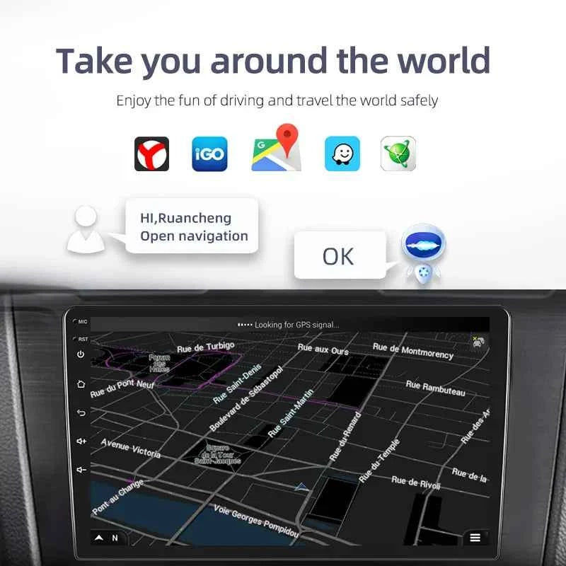 Ruancheng 2 Din Android 7 9 10 Inch Car Multimedia Video Player Universal Stereo Radio GPS for Volkswagen Nissan Hyundai Toyota