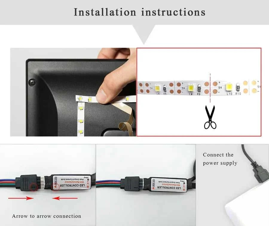 Smart Led Lights Strips 5V 5050 Rgb Ice String Fairy Lights Bar Lighting Bluetooth App Control Adhesive Usb Led Ribbon Tape Lamp The jack market .AU The jack market .AU Home $ 74 136:9131281595#24KEY Bluetooth;200007763:201336100;249:200006305#None Waterproof;380:200746124#30m-1181.1Inch