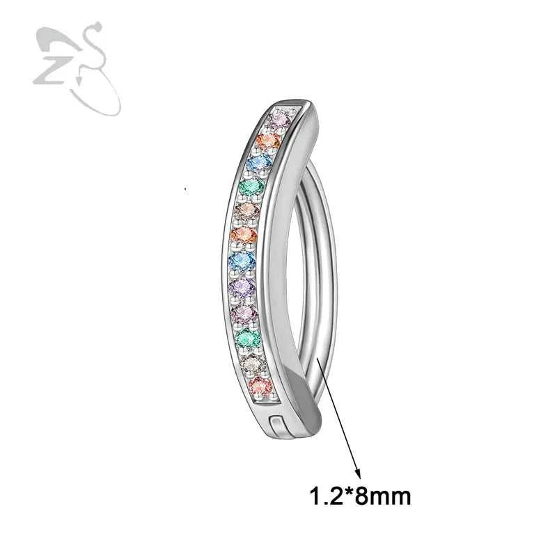 ZS 1PC 925 Sterling Silver Navel Ring Reverse Curved Belly Button Clicker Minimalist Belly Piercing Zircon Navel Piercing 14/16G The jack market .AU The jack market .AU Jewellery & Chains $ 55 200001033:200003762#style2 1.6x10mm