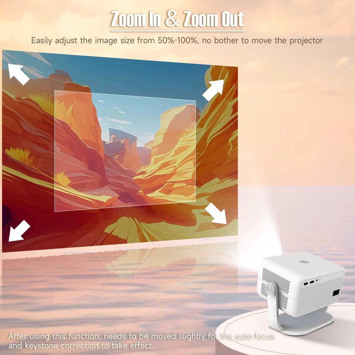 Magcubic 650ANSI 8K Android14 L018 Projector Native 1080P With Auto Keystone Correction Focus Wifi6 BT5.4 Portable Movie Outdoor The jack market .AU The jack market .AU Accessories Electronics $ 193 14:201441169#L018;200007763:201336342;200009209:201447604