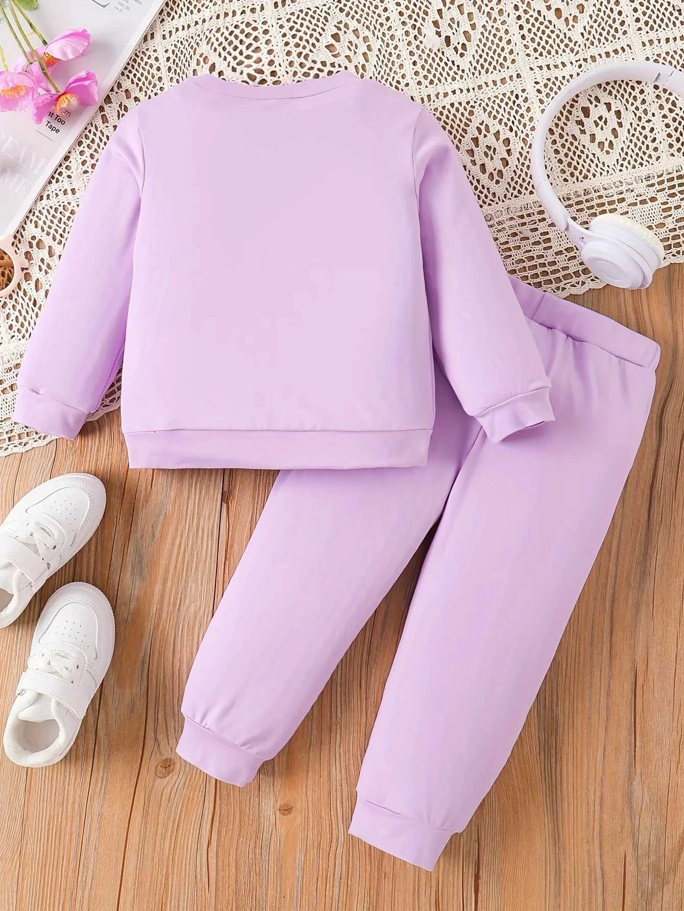 Toddler 2-Piece Outfit | Purple Smiley Daisy Print Long Sleeve Top + Pants | Spring Autumn Kids Clothing Set The jack market .AU The jack market .AU Mum & Kids: Essential Products for Every Family $ 30 14:200004891#TAL222A;200000463:200025003#6-9M