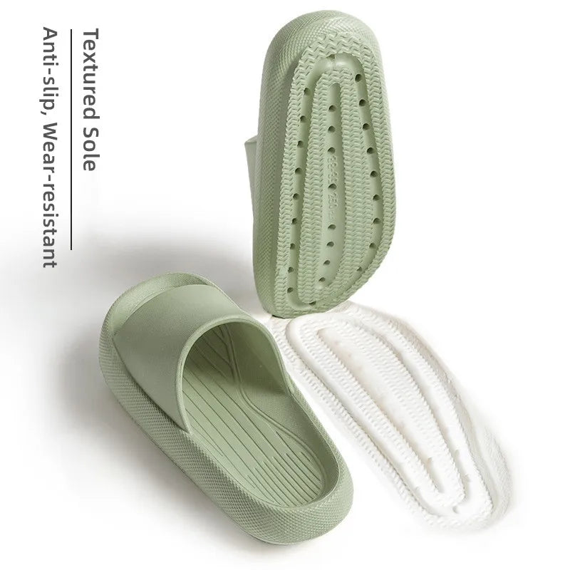 New Soft EVA Slippers Couples Home Slipper Outdoor Beach Summer Sandals Bath Men Flip Flops Non-Slip Women Thick Sole Shoes