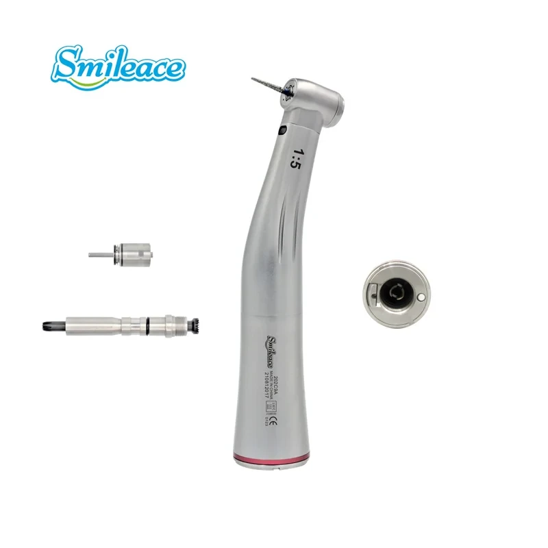 FiberOptic Pro Dental Low Speed Handpiece - Versatile 1:5, 1:1, 4:1 Contra Angle for Precision Dentistry