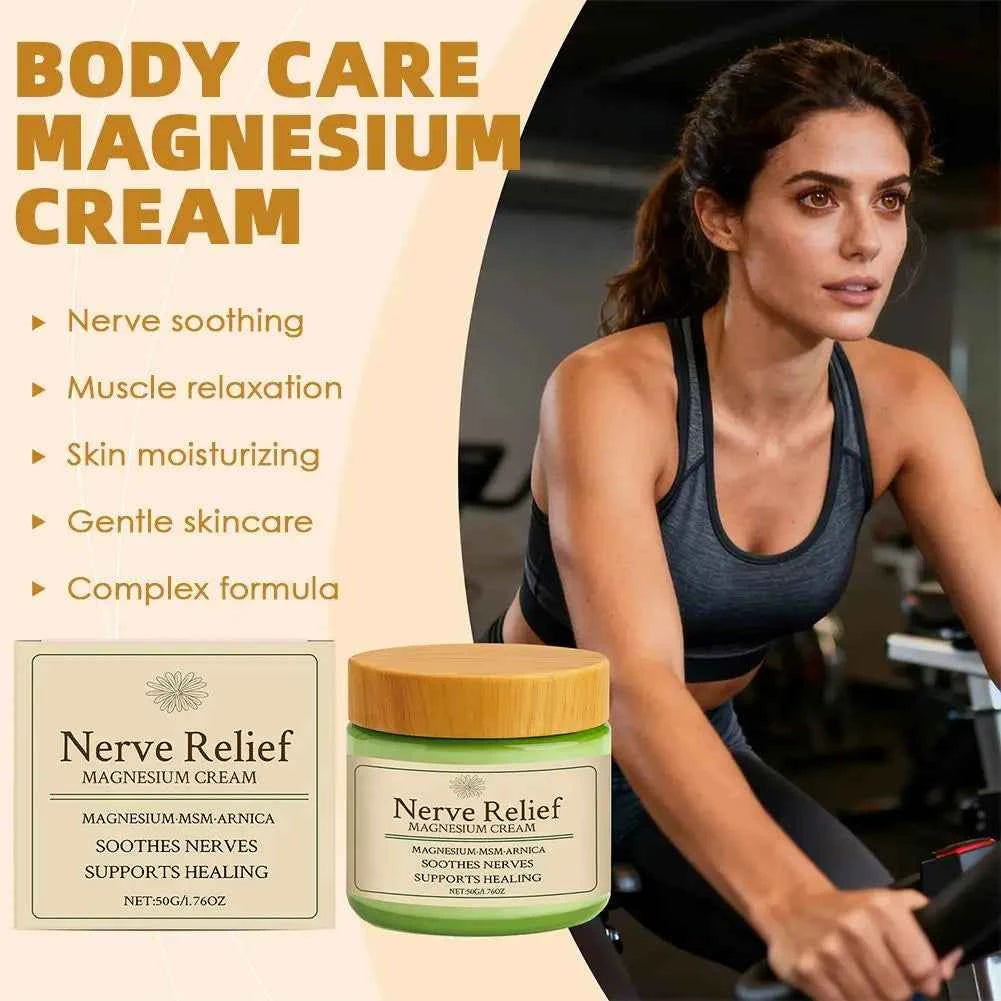 Magnesium Muscle Relaxing Cream - Deep Nourishing Relief for Daily Body Care and Soothing Massage