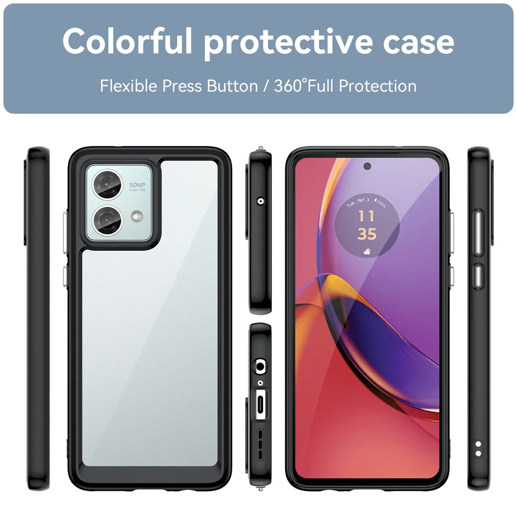 Colorful TPU Case for Motorola Moto G84/G54/G14/G04/G04S/G24/G34 - Shockproof Protection & Stylish Design