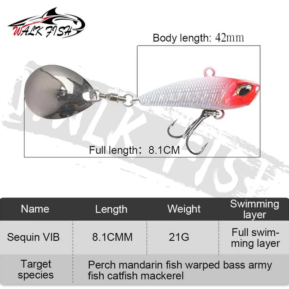 WALK FISH 7g 11g 15g 21g Spinner Bait Metal VIB Fishing Lure Rotating Tail Vibration Sequins Japan Wobbler Trolling Bait Pesca The jack market .AU The jack market .AU Fishing Gear $ 21 14:200503829#F 6;5:200661828#35mm 15g