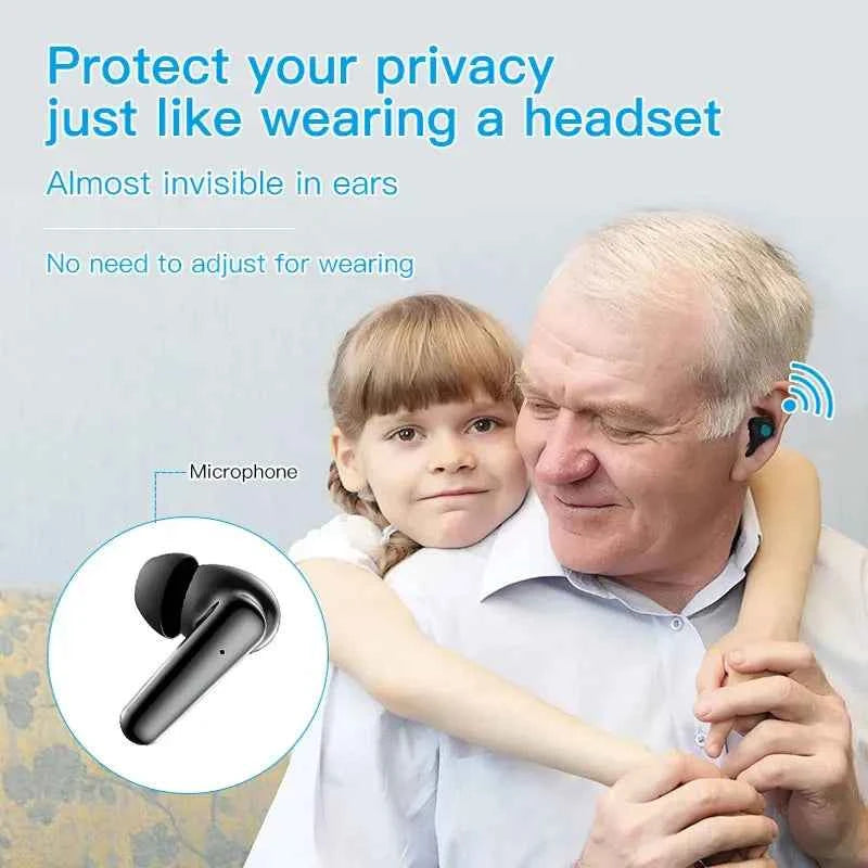 HearingPro Bluetooth Hearing Aids - 12 Channels, APP Control, Noise Reduction for Seniors