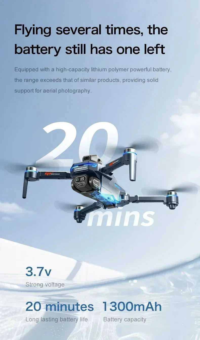 Drone 4K HD GT8 Camera Obstacle Avoidance Aerial Photography Brushless Drone with Screen Foldable RC Drone Quadcopter RTF The jack market .AU The jack market .AU Drones $ 143 14:366#GT8-8K-blue-3B-64G
