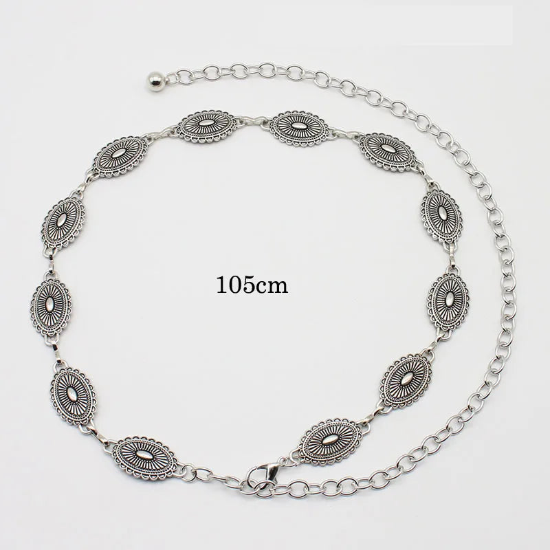 Vintage Vibes Chain Belt - Versatile Boho Dress & Skirt Accessory for Effortless Style