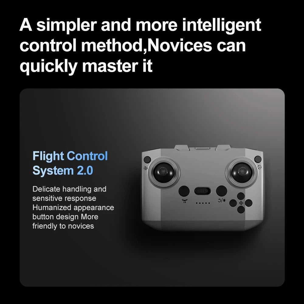 V66 Mini Drone 4K Profesional Dual Camera Headless Mode Obstacle Avoidance WiFi FPV Dron 360° Flip RC Quadcopter Toys for Kids The jack market .AU The jack market .AU Drones $ 85 14:10#Grayish White