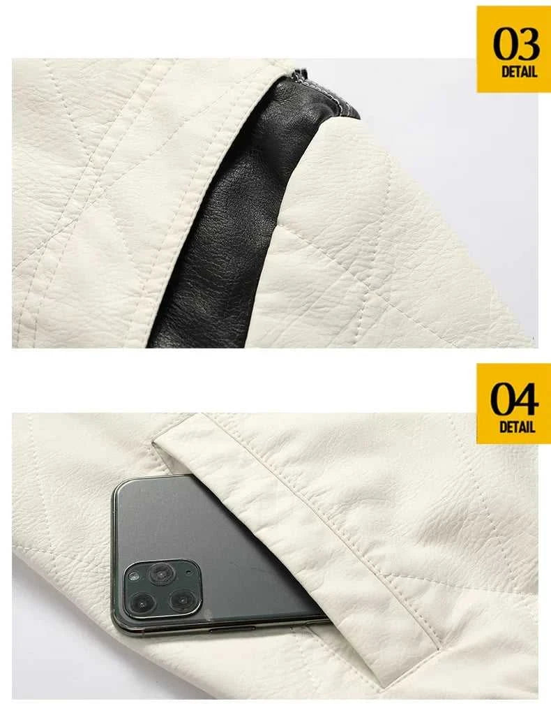 Spring Men's Leather Jacket High Quality Stand Collar Fashion Youth Embroidery Hooded PU Leather Coats EUR Size 3XL Men Clothing The jack market .AU The jack market .AU Men Fashion $ 78 14:771#White hooded;5:4183#EUR 3XL--CHN 4XL