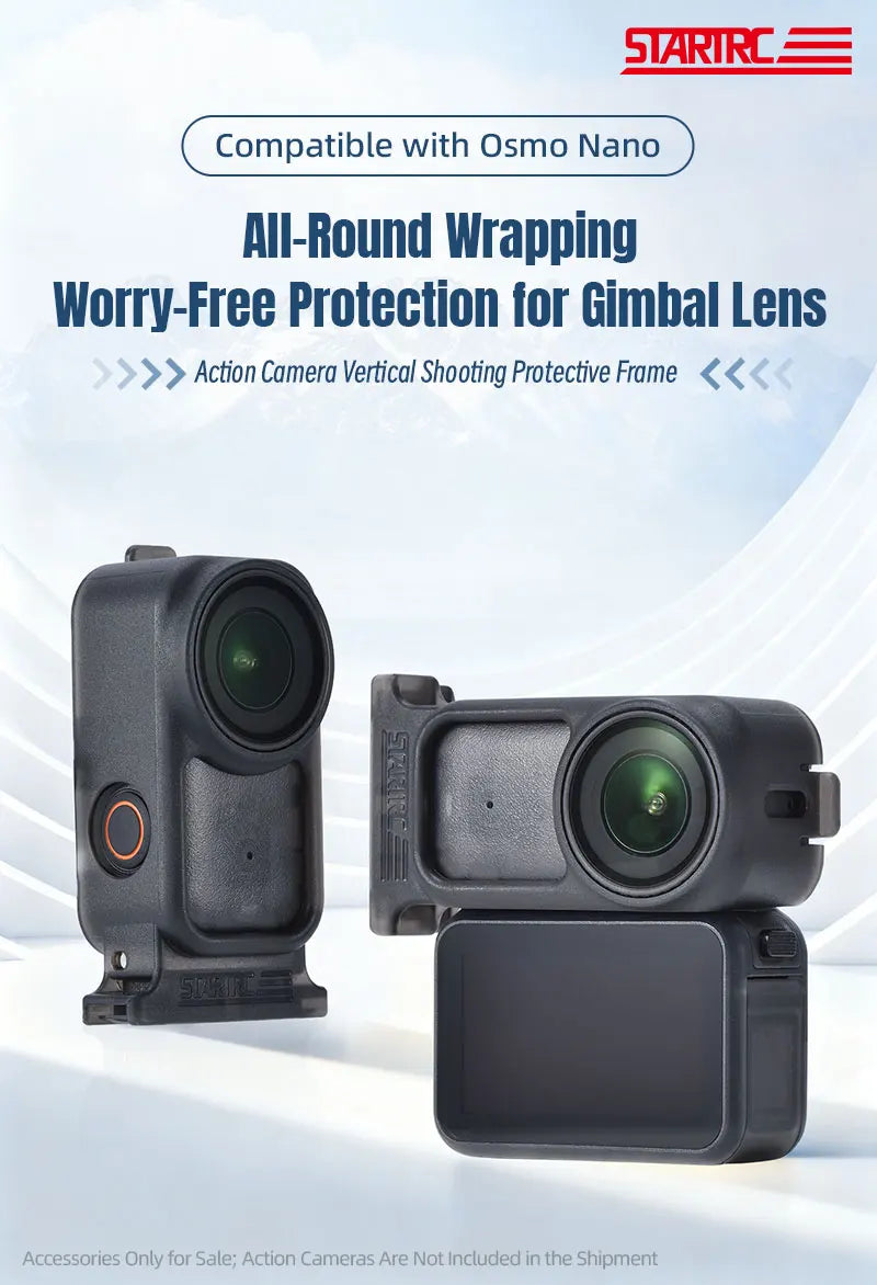 STARTRC Vertical Protective Case For DJI Osmo Nano Camera Shooting Protective Frame Gimbal Lens Full Protection Mount Bracket