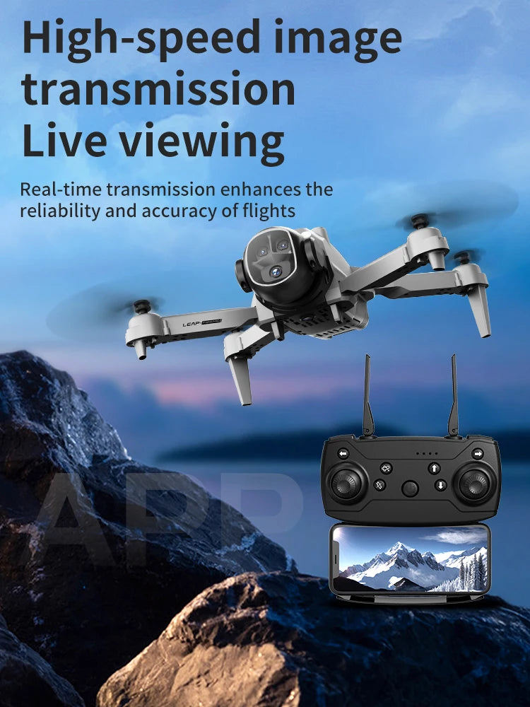 Lenovo E4 Drone 8K Aerial HD Gradient Flowing Light Dual-Camera Omnidirectional Obstacle Avoidance Brushless Motor GPS UAV
