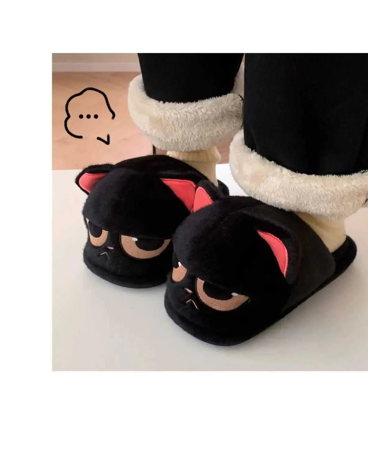 New Snuffy Cat Slippers Woman Warm Wrapped Home Shoes Women's Angry Kitty Furry Slides Winter Snug Close Back Slipper for Couple The jack market .AU The jack market .AU Step Up Your Style: Trendy Shoes for Every Occasion! $ 69 14:10#Yellow-Slides;200000124:201446564;200007763:201336100