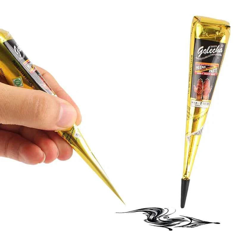 Henna Magic Henna Cones - Vibrant Indian Body Art Paste for Stunning Temporary Tattoos