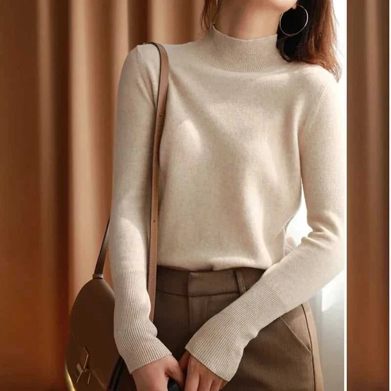 Autumn Winter chic Bottom Sweaters Women Fashion Turtleneck Pullover Slim Long Sleeve Knitted Jumpers Soft Warm Pull Femme Top The jack market .AU The jack market .AU $ 60 14:173#blue;5:200003528