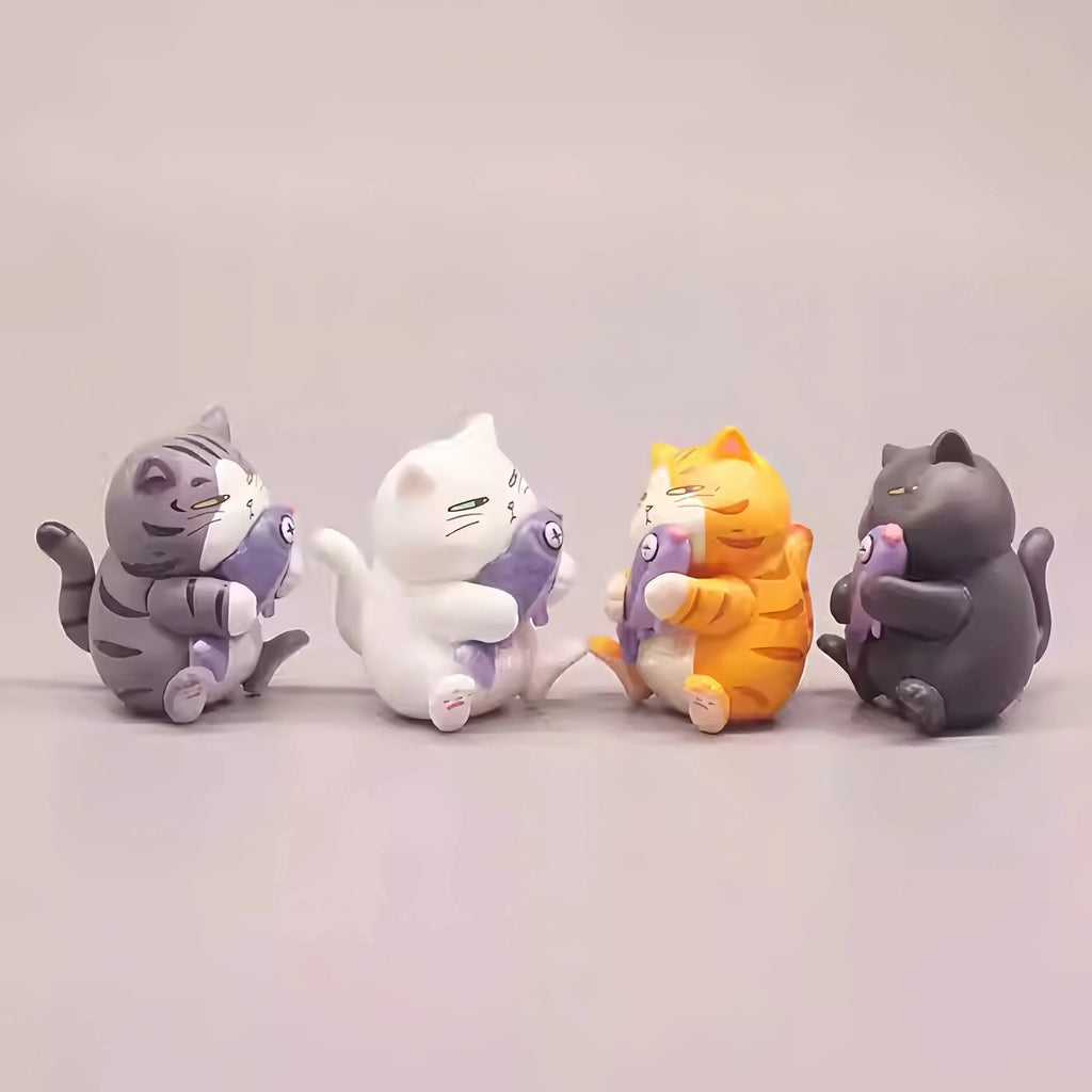 New Products In Stock No Fish You Keep Me Blind Box Fish Cat White Cat Orange Cat Trendy Toy Christmas Day Surprise Gifts