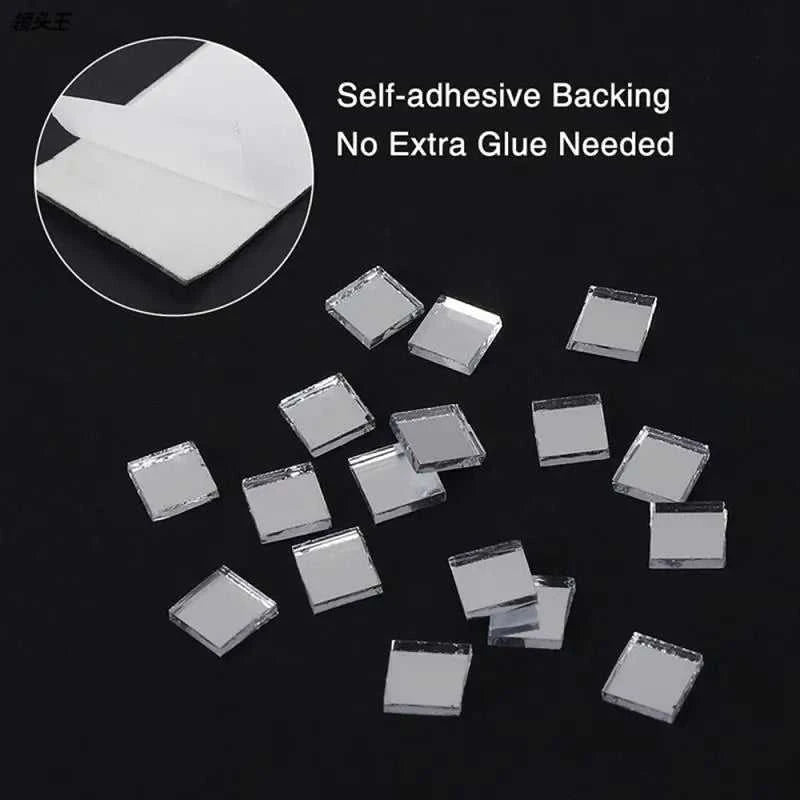60cm Self-Adhesive Real Glass Craft Mini Square Mirrors Mosaic Tiles Stickers Bathroom DIY Handmade Craft Home Decoration Making The jack market .AU The jack market .AU Home $ 20 14:173#Gold-4X60cm;5:100012359#5x5mm