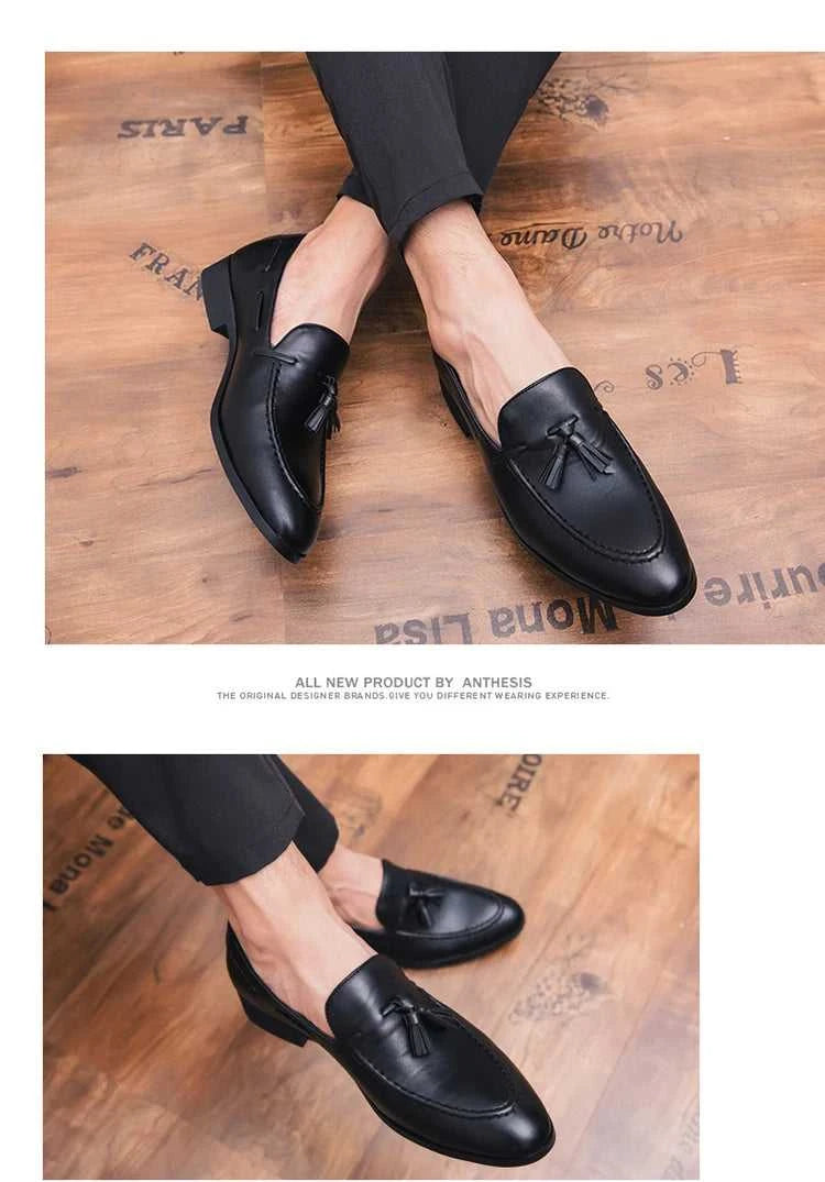 Social Shoe Male High Quality Formal Leather Shoes Men Casual Tassels Business Loafers For Man Dress Shoes Comfortable The jack market .AU The jack market .AU Step Up Your Style: Trendy Shoes for Every Occasion! $ 90 14:193;200000124:100013888