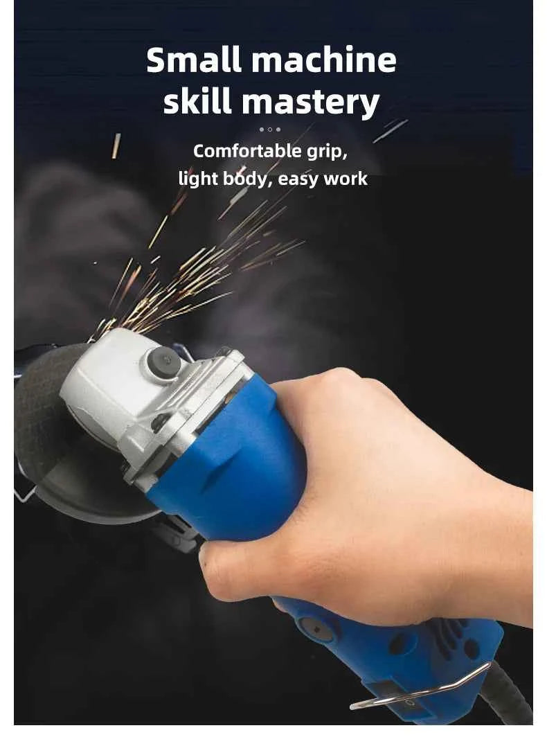 Brand Name Mini Electric Angle Grinder - Versatile 110V/220V, 6 Speed Settings for Precision Cutting, Polishing & Grinding