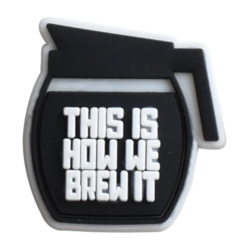Coffee Shoe Charms for Crocs Accessories Men Clogs Pins Women Badges Boy Girls Jeans Kids Decorations Buckle Shoes Accessories