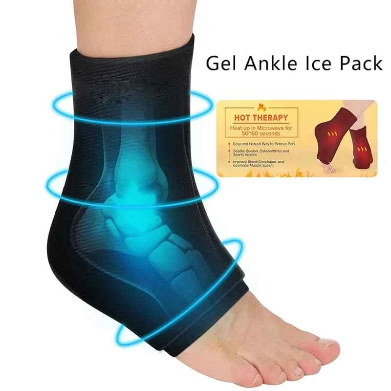 CoolRelief Gel Foot Pack - Reusable Hot/Cold Therapy for Ankle Pain Relief