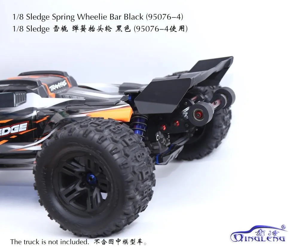 Spring Wheelie Bar For TRAXXAS 1/8 4WD SLEDGE RC CAR TRUCK-95076-4