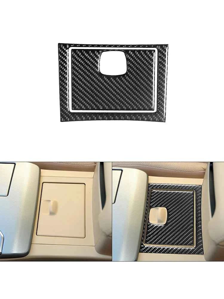 Carbon Fiber Material Black Stickers Cover Trim For Toyota Camry 2012 2013 2014 Car Interior Decorative Accessories