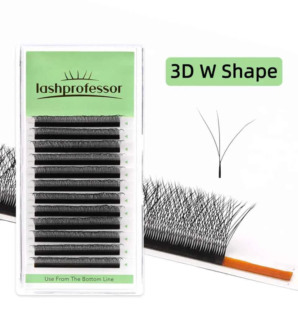 Lashprofessor 3D Spike Lashes - YY Shaped Faux Mink Premade Volume Fans for Luscious, Fairy-Like Eyes