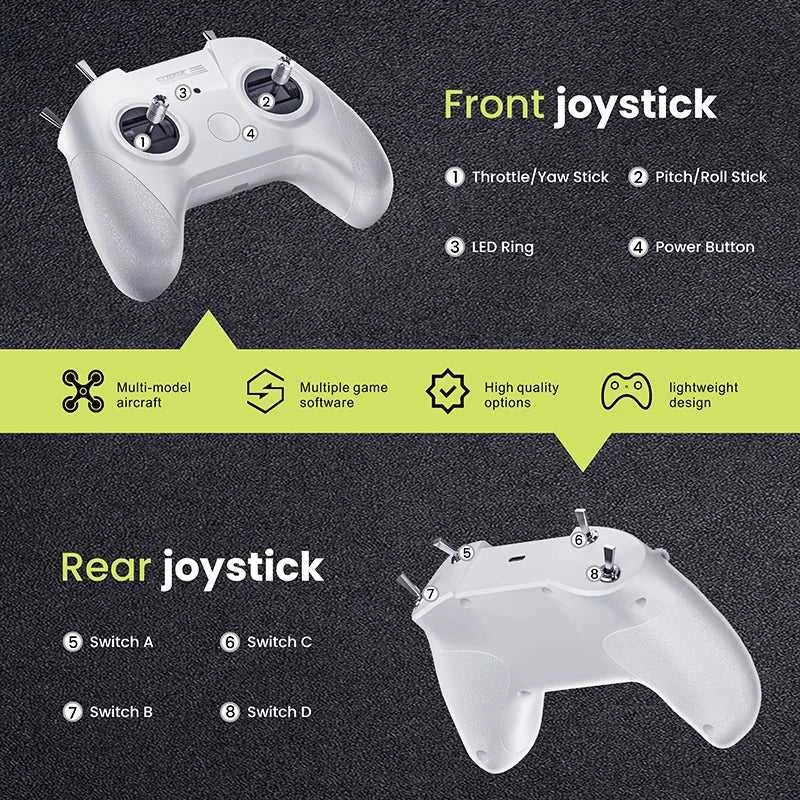 Drone Training Simulator Remote Control Handle FPV Drone 8CH Flight Simulator Controller Mode 1/2 DJI DRL Liftoff Accessories The jack market .AU The jack market .AU Drones $ 89 14:193#Drone Simulator;200000828:201589808#Mode 2