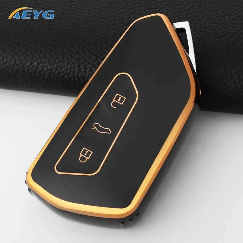 TPU Car Remote Key Case Cover For Volkseagen VW Golf 8 MK8 GTI GTD R ID.3 ID.4 2020 Cupra Auto Interior Decoration